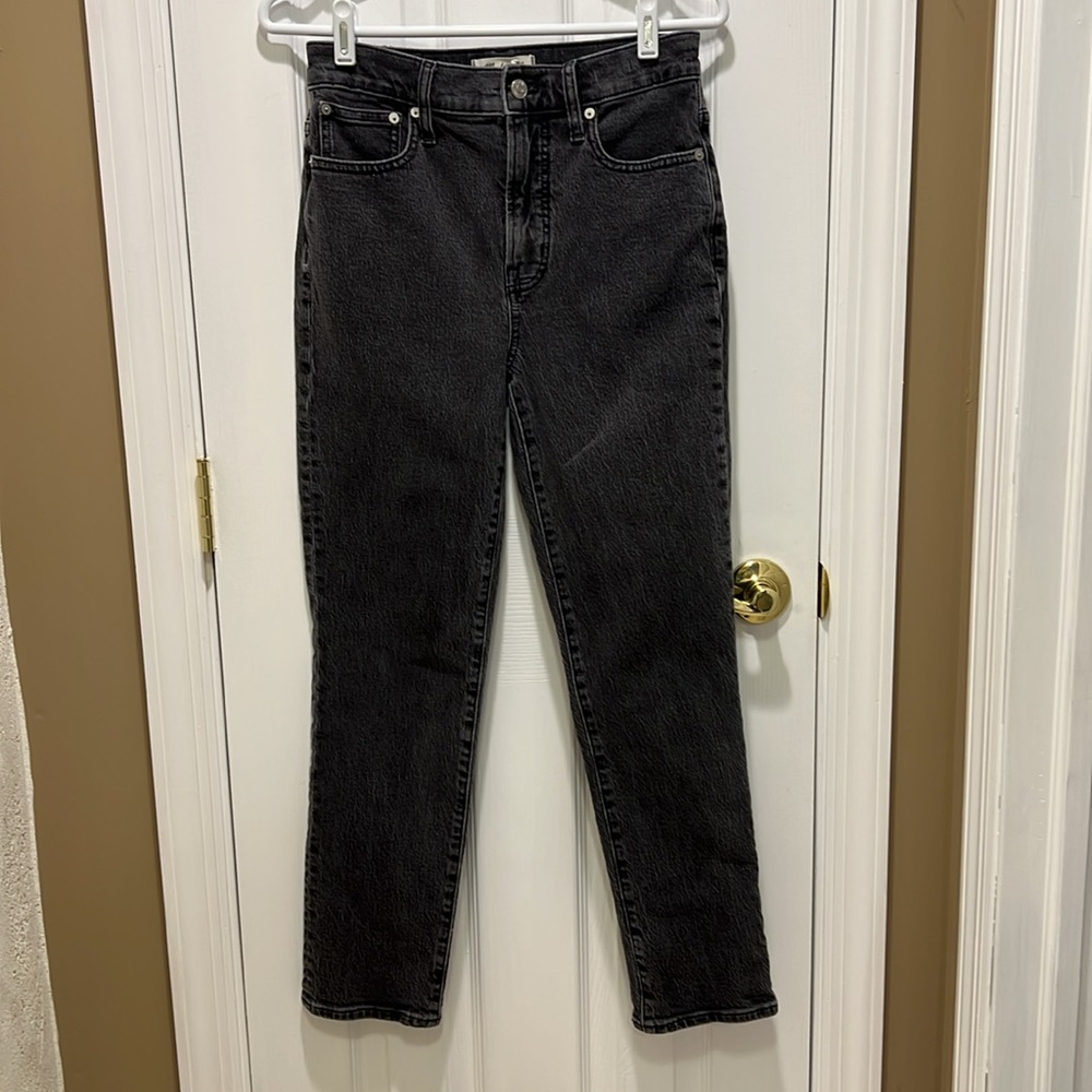 Madewell Perfect Vintage Jean in Lunar Wash (black) - Size 26 - Picture 2 of 11
